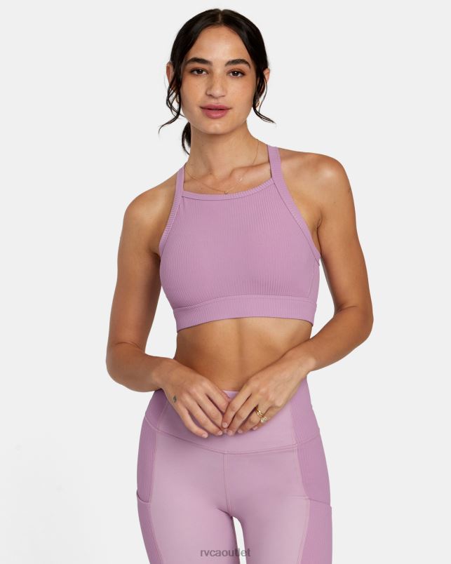 Clothing V84B1104 lilac RVCA Women VA Essential High Impact Sports Bra