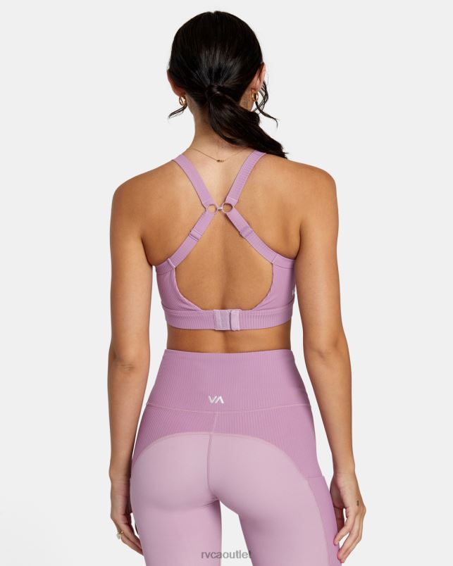 Clothing V84B1104 lilac RVCA Women VA Essential High Impact Sports Bra