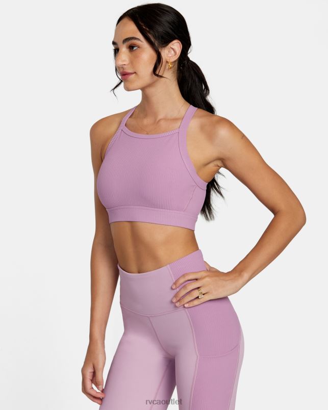 Clothing V84B1104 lilac RVCA Women VA Essential High Impact Sports Bra