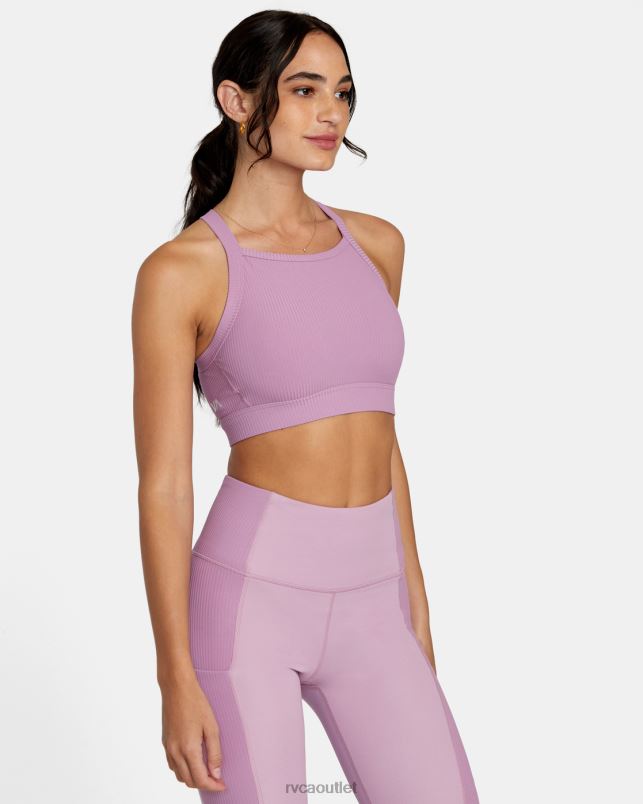 Clothing V84B1104 lilac RVCA Women VA Essential High Impact Sports Bra