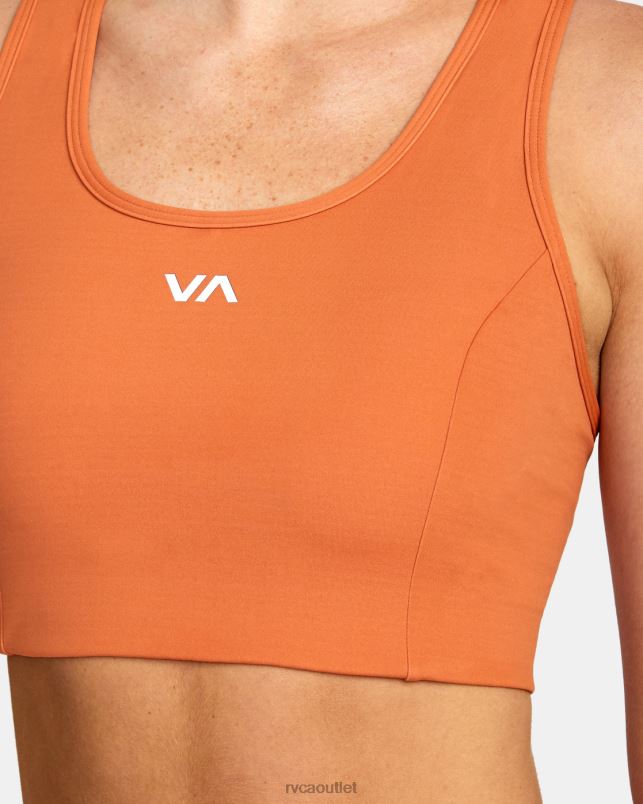 Clothing V84B1549 cocoa RVCA Women VA Essential Sports Bra