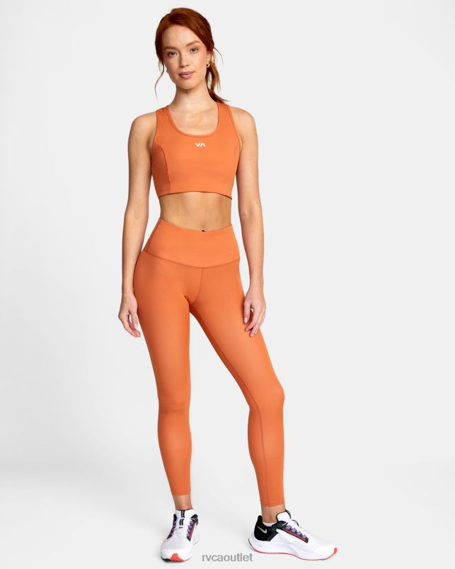 Clothing V84B1549 cocoa RVCA Women VA Essential Sports Bra