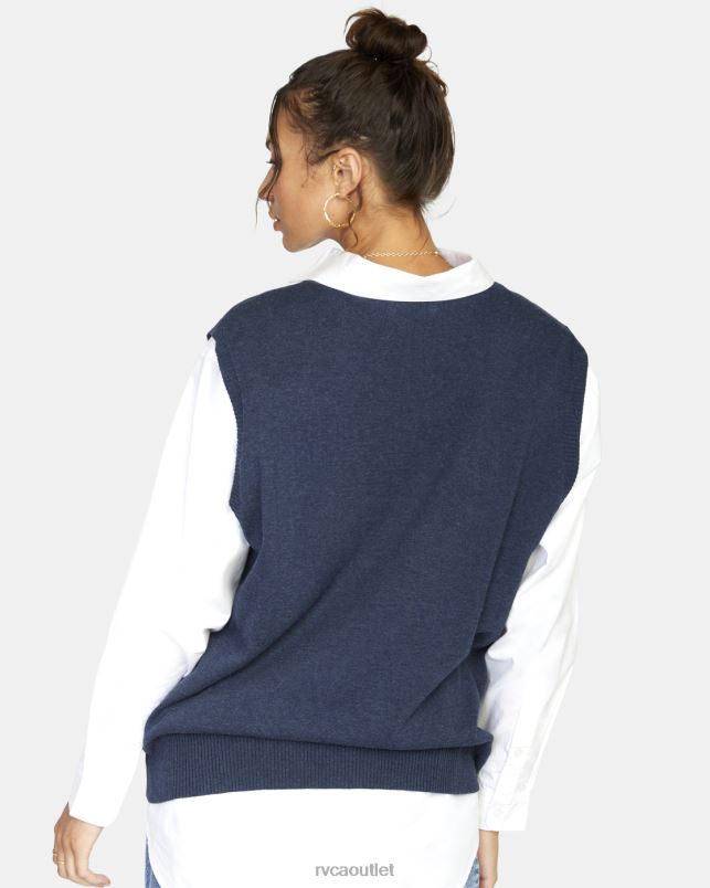 Clothing V84B1576 moody blue RVCA Women Hometown Sweater Vest
