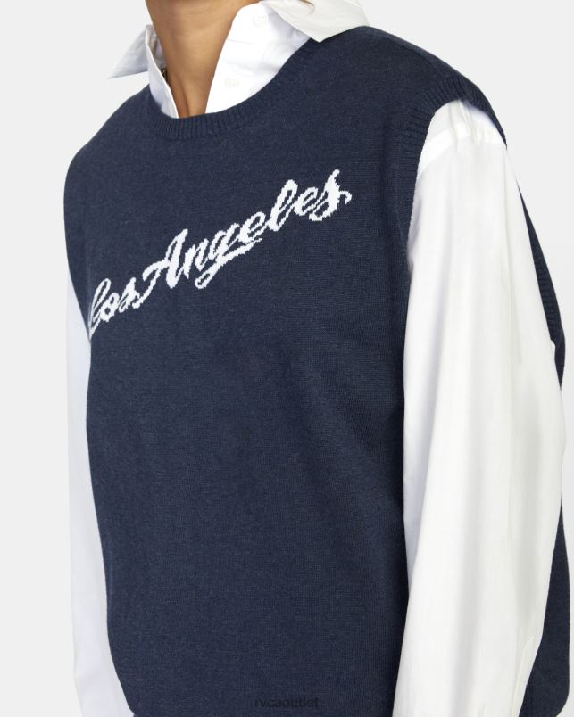 Clothing V84B1576 moody blue RVCA Women Hometown Sweater Vest