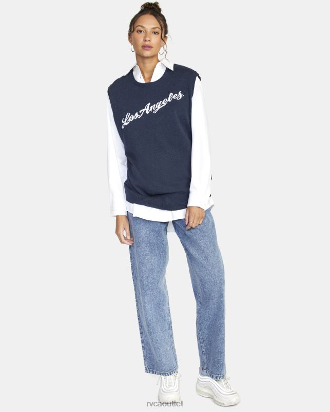 Clothing V84B1576 moody blue RVCA Women Hometown Sweater Vest