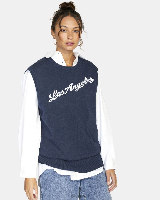 Clothing V84B1576 moody blue RVCA Women Hometown Sweater Vest