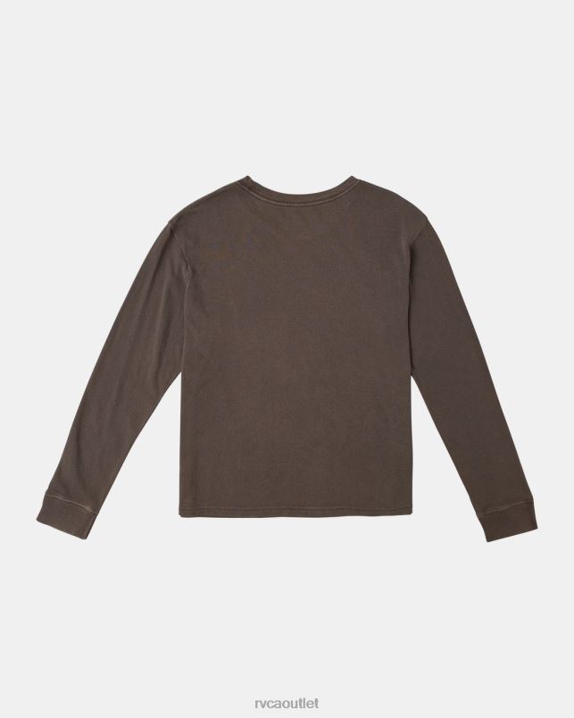 Clothing V84B1075 java RVCA Women VA Palm Long Sleeve T-Shirt