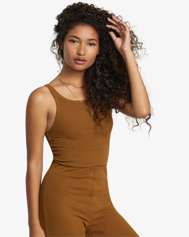 Clothing V84B1080 sienna RVCA Women Slide Tank Top