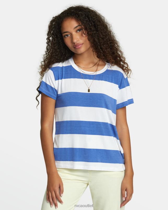 Clothing V84B1085 coast RVCA Women Recess 3 Crewneck Tee