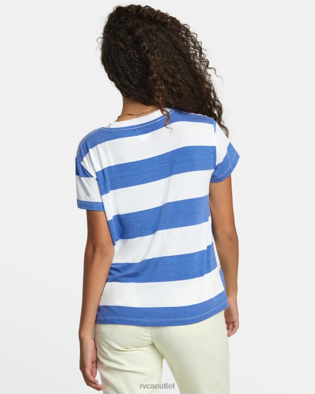 Clothing V84B1085 coast RVCA Women Recess 3 Crewneck Tee