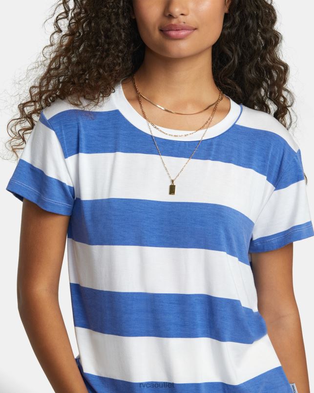 Clothing V84B1085 coast RVCA Women Recess 3 Crewneck Tee
