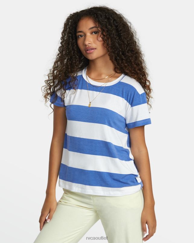 Clothing V84B1085 coast RVCA Women Recess 3 Crewneck Tee
