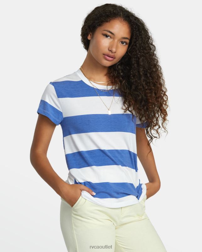 Clothing V84B1085 coast RVCA Women Recess 3 Crewneck Tee