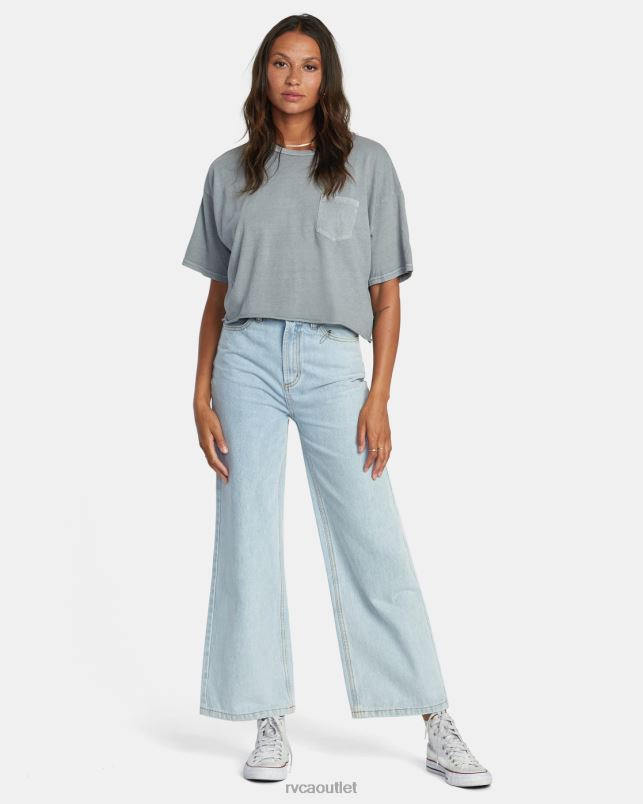 Clothing V84B1092 monument RVCA Women PTC Pocket Tee