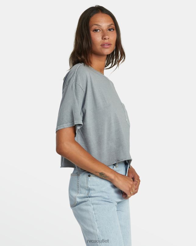 Clothing V84B1092 monument RVCA Women PTC Pocket Tee
