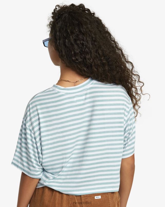 Clothing V84B1095 shale RVCA Women Hooky Tee