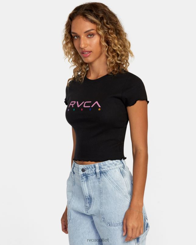 Clothing V84B1111 black RVCA Women Balance Tee