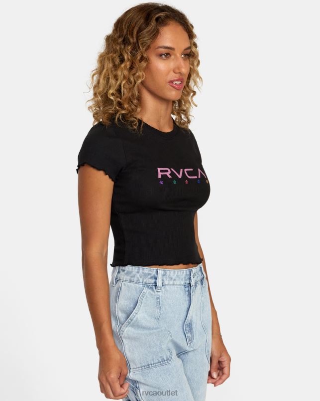 Clothing V84B1111 black RVCA Women Balance Tee