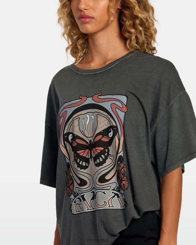 Clothing V84B1115 pirate black RVCA Women Nouveau Tee