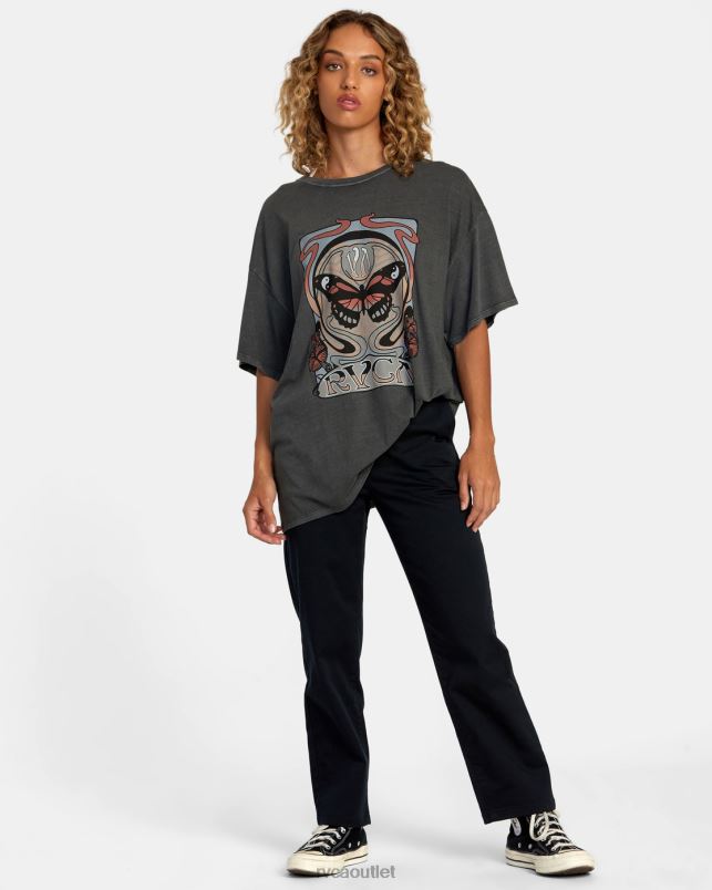 Clothing V84B1115 pirate black RVCA Women Nouveau Tee
