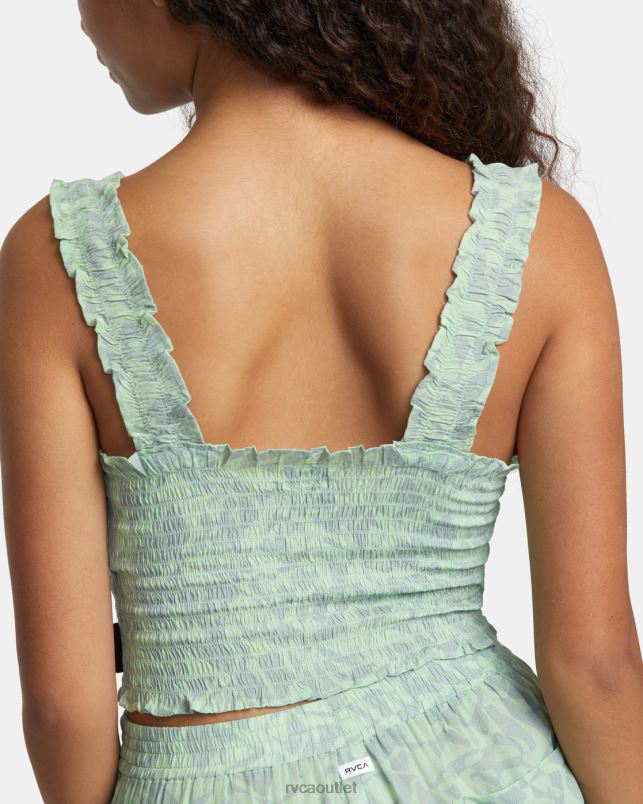 Clothing V84B1127 seafoam RVCA Women Terrace Eco Tank Top