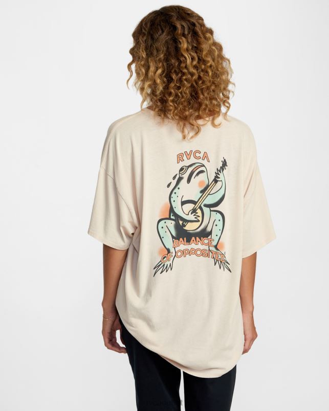 Clothing V84B1149 chalk RVCA Women Banjo Tee