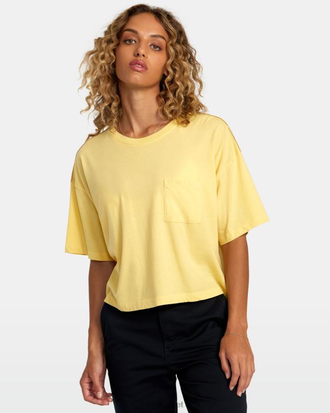 Clothing V84B1172 golden RVCA Women PTC Tee