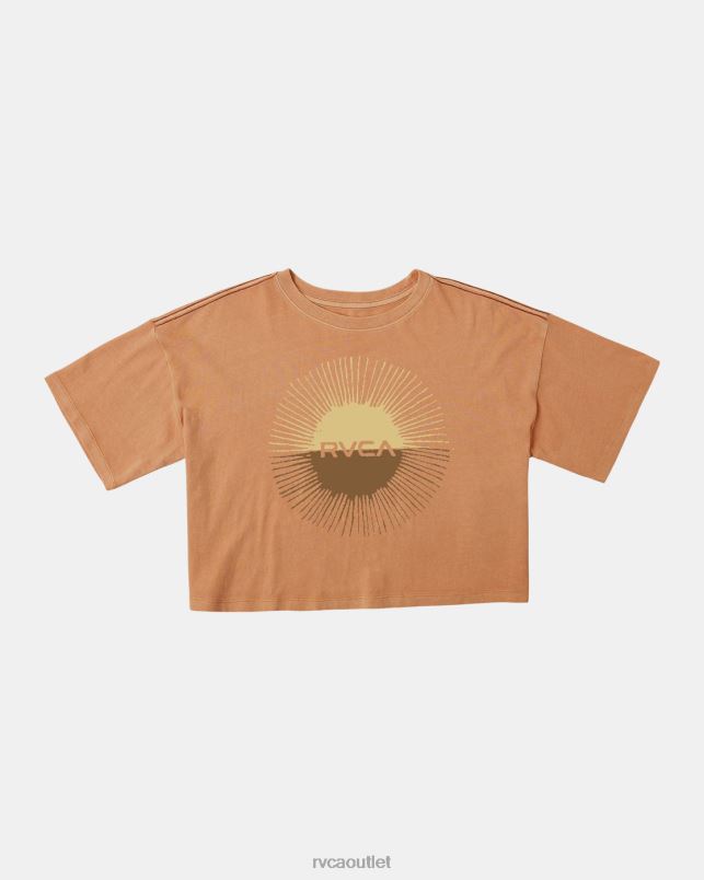 Clothing V84B1173 tangerine RVCA Women Solar Eclipse Tee