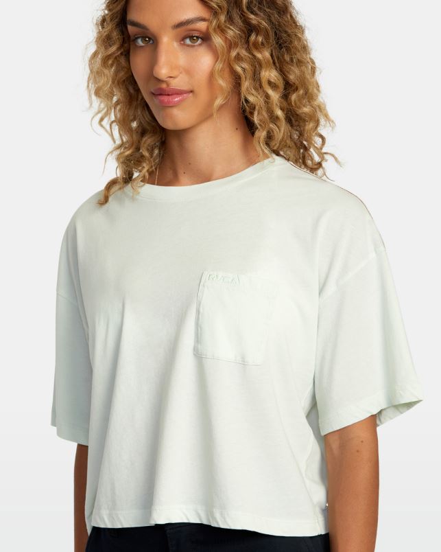 Clothing V84B1174 sky blue RVCA Women PTC Tee