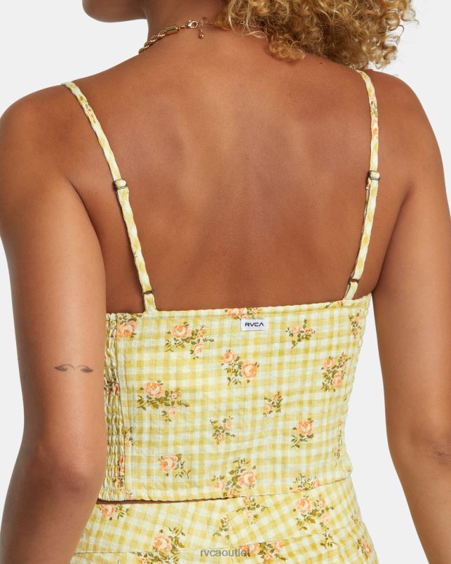 Clothing V84B1179 golden RVCA Women United Tank Top