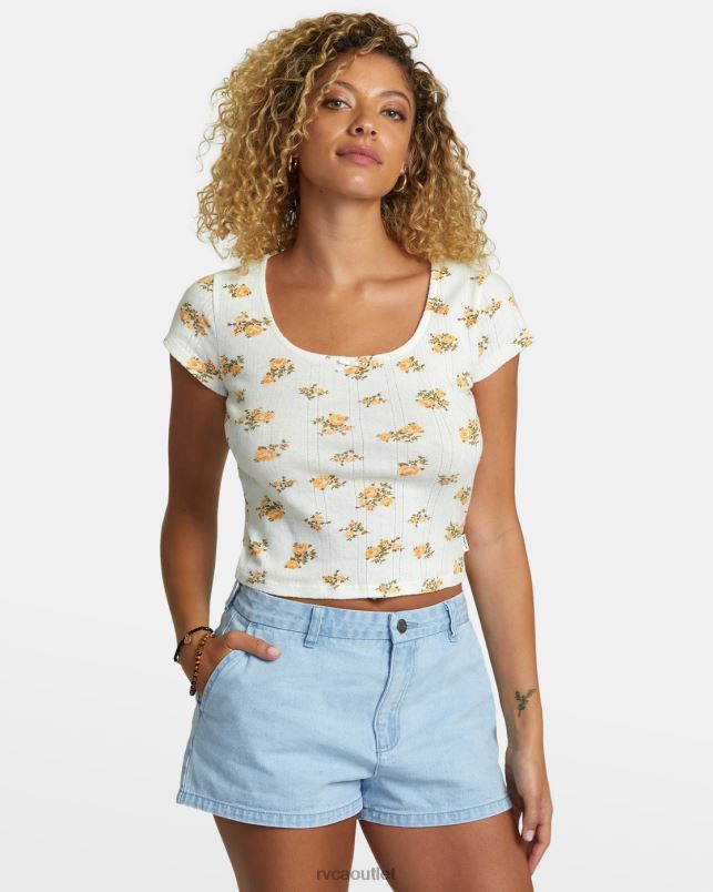 Clothing V84B1186 whisper white RVCA Women Sweet Tee