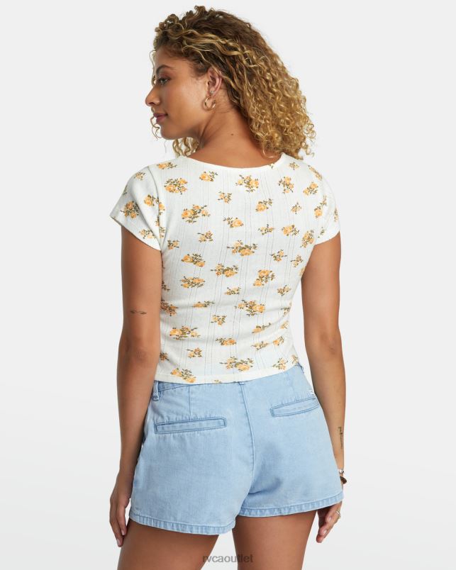 Clothing V84B1186 whisper white RVCA Women Sweet Tee