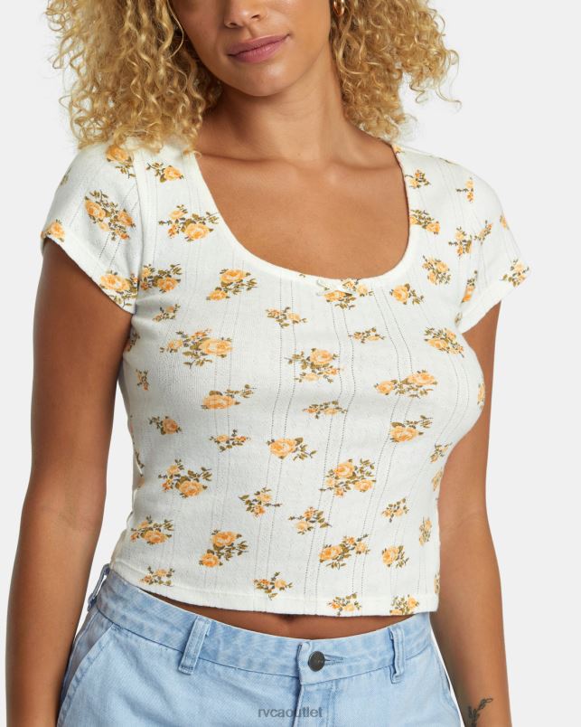 Clothing V84B1186 whisper white RVCA Women Sweet Tee