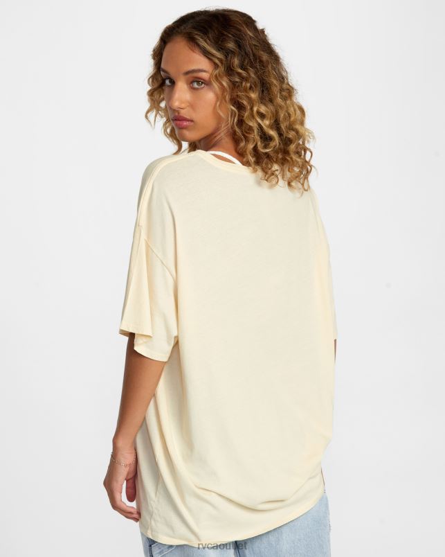 Clothing V84B119 cream RVCA Women Colin Sussingham Float Tee