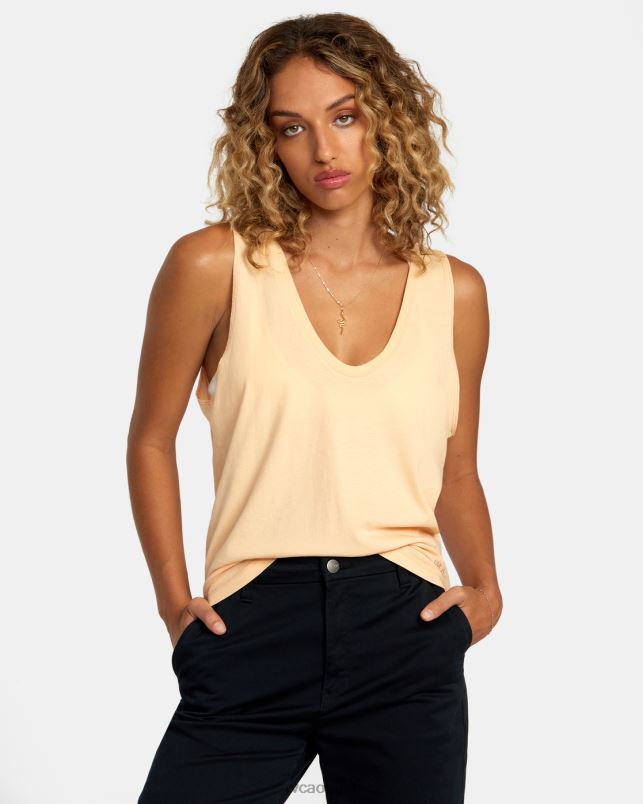 Clothing V84B1236 melon RVCA Women Minted Tank Top