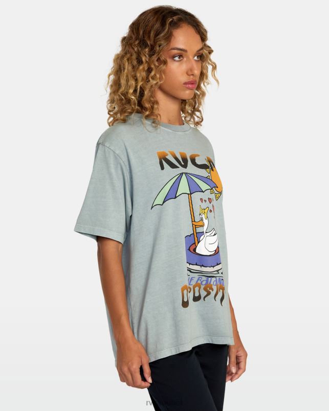 Clothing V84B1237 shale RVCA Women Sun Baked Tee