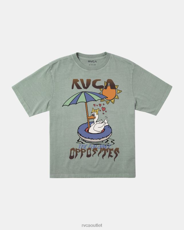 Clothing V84B1237 shale RVCA Women Sun Baked Tee