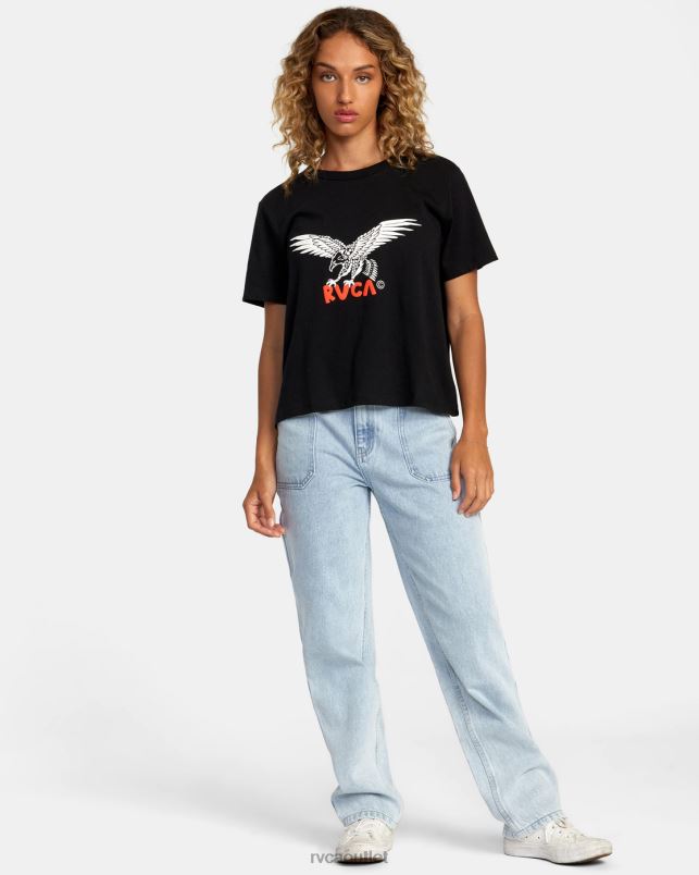 Clothing V84B1247 black RVCA Women Patriot Tee