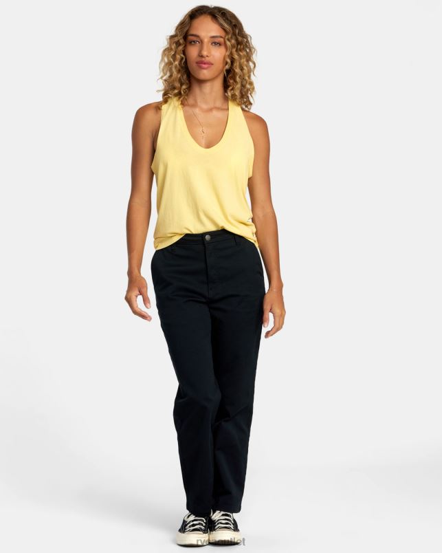 Clothing V84B1248 golden RVCA Women Minted Tank Top