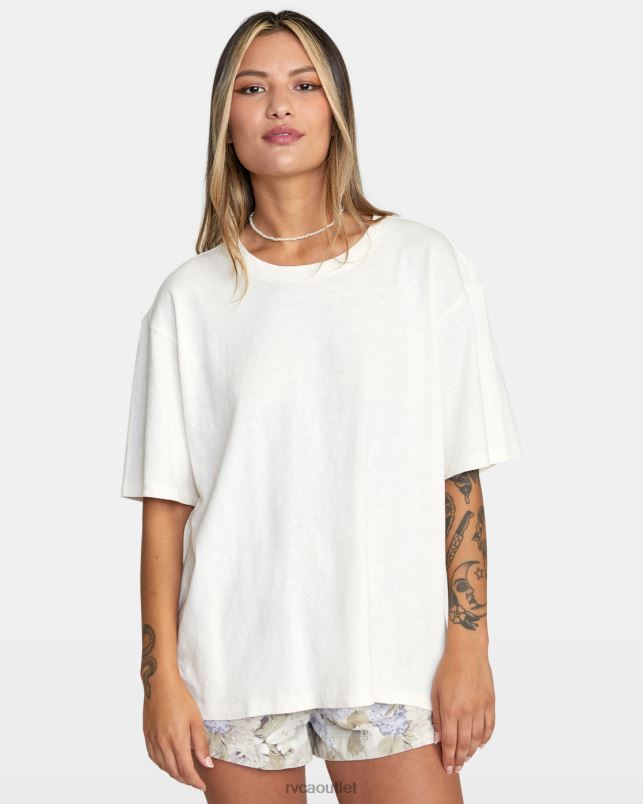 Clothing V84B1314 cloud RVCA Women Ptc Anyday Oversized Tee