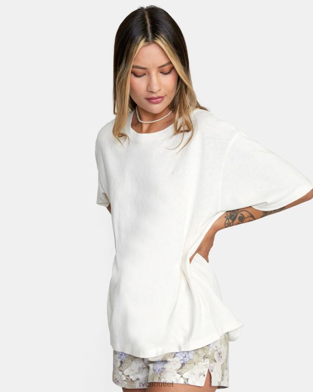 Clothing V84B1314 cloud RVCA Women Ptc Anyday Oversized Tee