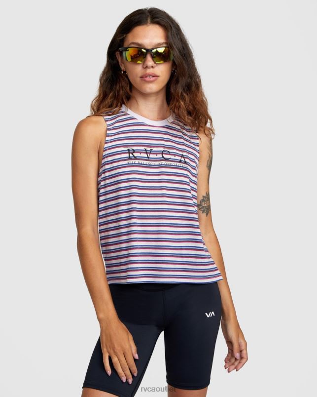 Clothing V84B1319 lavender RVCA Women Constructed Tank Top