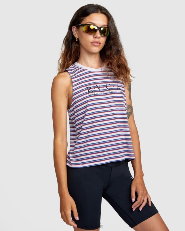 Clothing V84B1319 lavender RVCA Women Constructed Tank Top