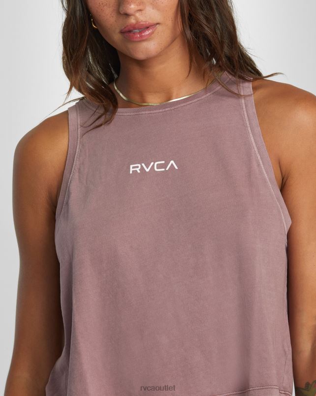 Clothing V84B1323 mauve RVCA Women Small Tank Top