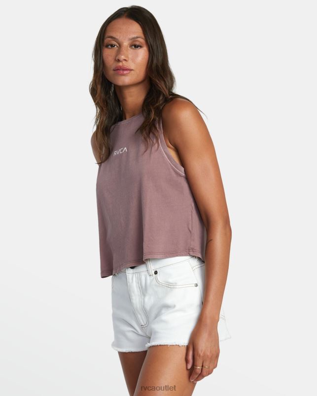 Clothing V84B1323 mauve RVCA Women Small Tank Top
