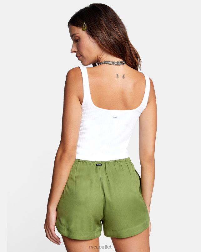 Clothing V84B1328 whisper white RVCA Women Fine Line Tank Top