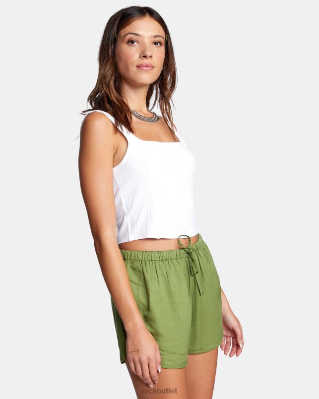 Clothing V84B1328 whisper white RVCA Women Fine Line Tank Top