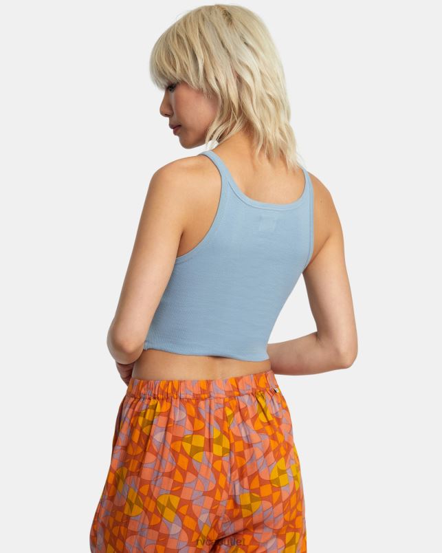 Clothing V84B1335 dusty blue RVCA Women Slide Tank Top