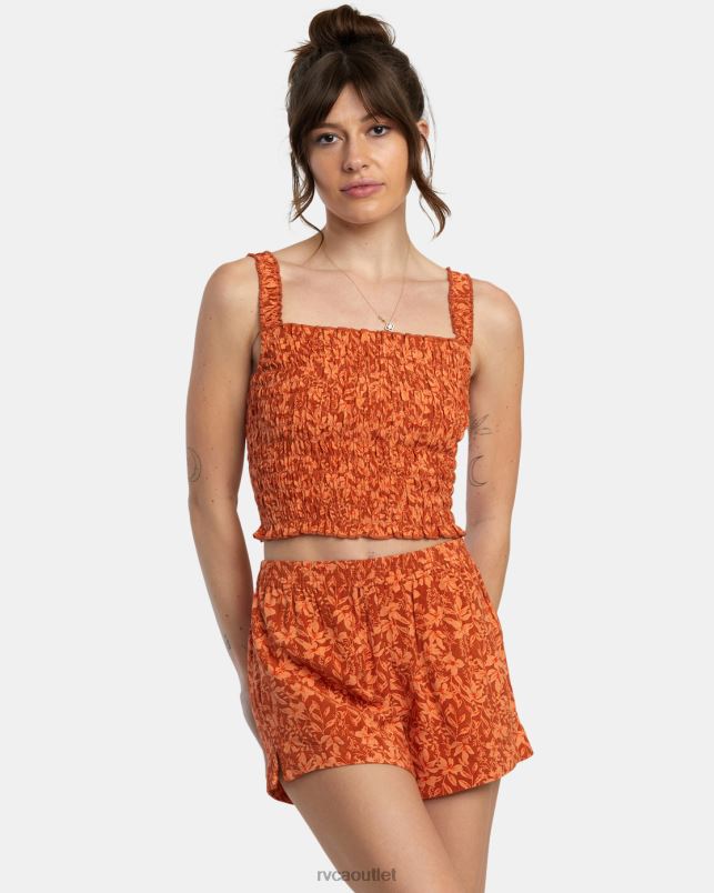 Clothing V84B1345 sandlewood RVCA Women Terrace Tank Top