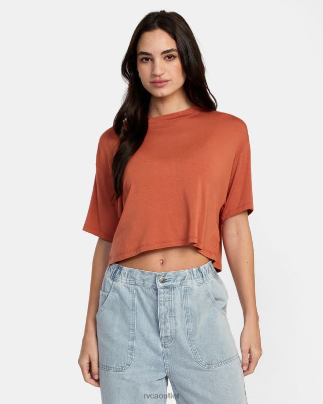Clothing V84B1354 sandlewood RVCA Women Hooky Tee